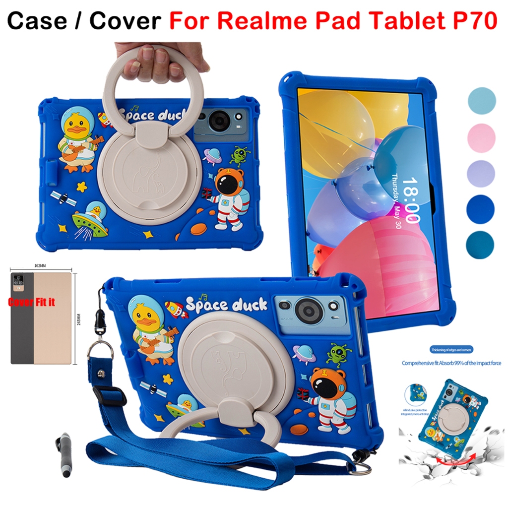 สําหรับRealme Padแท็บเล็ตP70 คุณภาพสูงซิลิโคนอ่อนนุ่มกันกระแทกฝาครอบRealme Padแท็บเล็ตP70 แฟชั่นน่าร