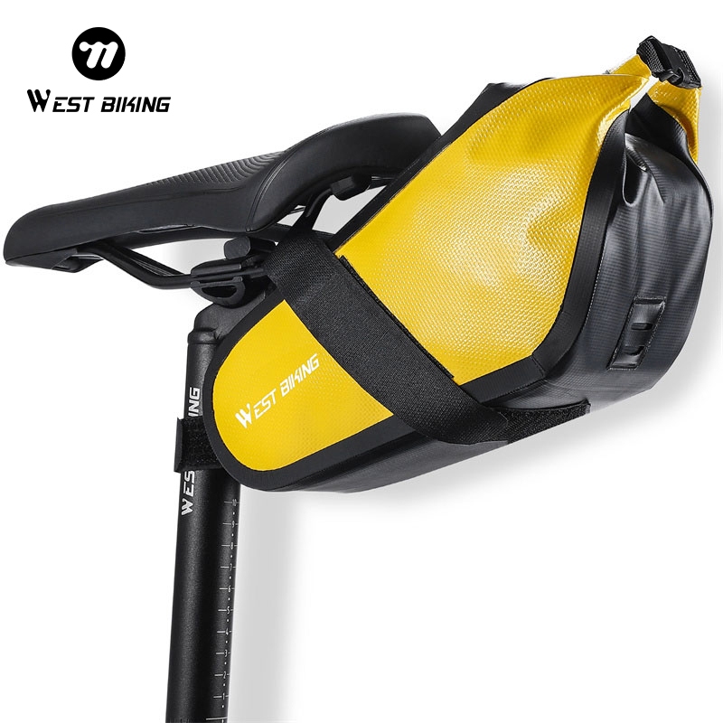 WEST BIKING จักรยานแบบพกพาชุดเครื่องมือกระเป๋าทนทาน Top Tube กรอบอานกระเป๋า MTB แผนที่ Burrito Pack จักรยานอุปกรณ์เสริม