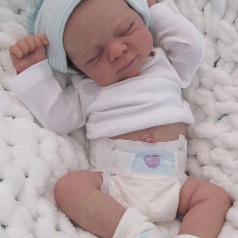 48cm Full vinyl Body Baby Doll Pascale  Realistic Reborn Dolls with Painted Hair