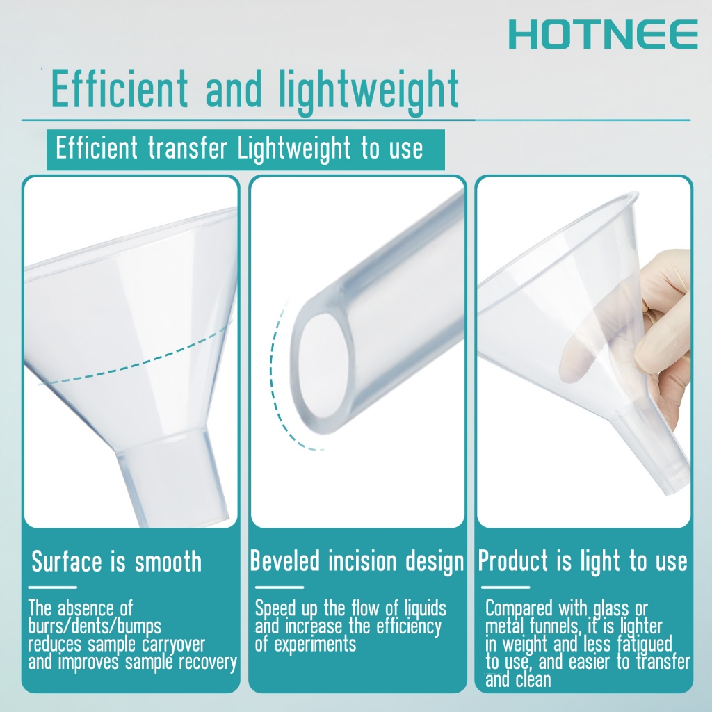 กรวยพลาสติกในห้องปฏิบัติการ | ปากใหญ่/เล็ก | กรวย กรวยยาว/เชิงมุม | หนาหนา | มินิมินิ | คอสั้น | กรวยแยก - รูปที่ 2