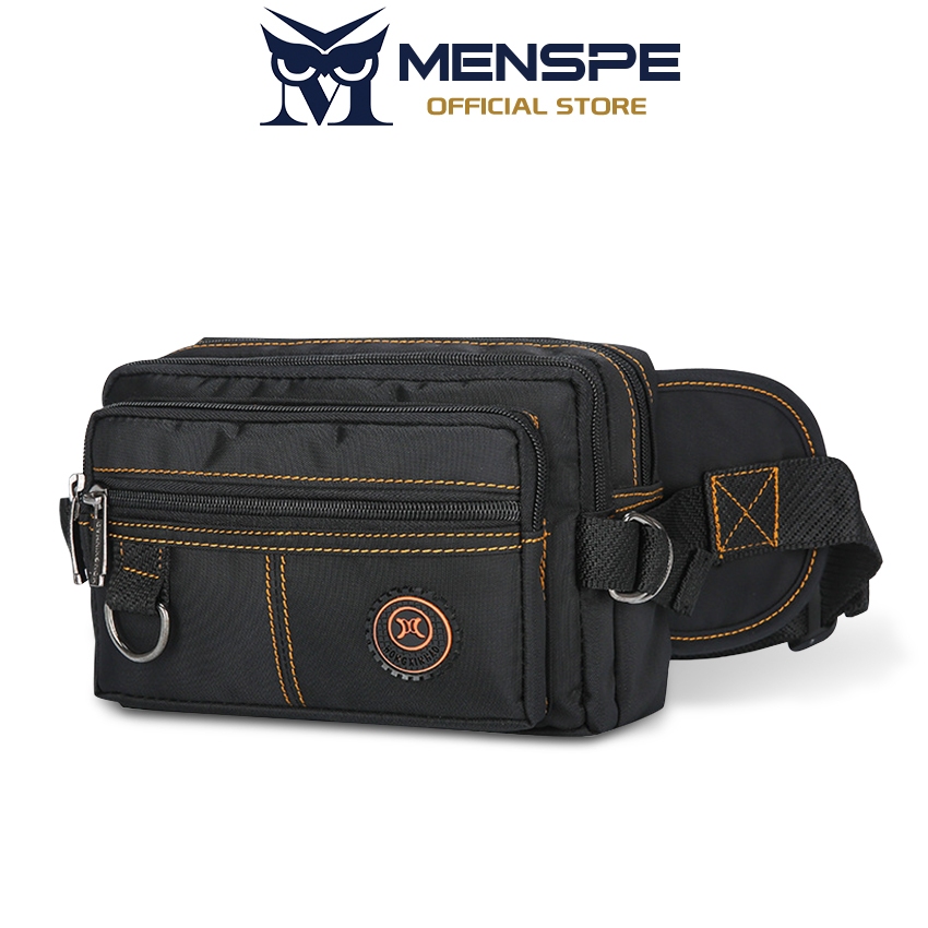 MENSPE Mens Multi-Functional Chest Bag กระเป๋ากีฬากันน้ําความจุขนาดใหญ่กระเป๋าคาดเอว Unisex Street Bag สําหรับผู้ชายผู้หญิง