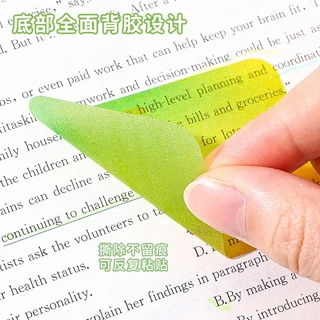 Languo Dopamine Sticky Notes ดึงออก Sticky Notes Pearlescent แผ่นโน้ตโปร่งใส Office School Sticky Note Supply 105 แผ่น