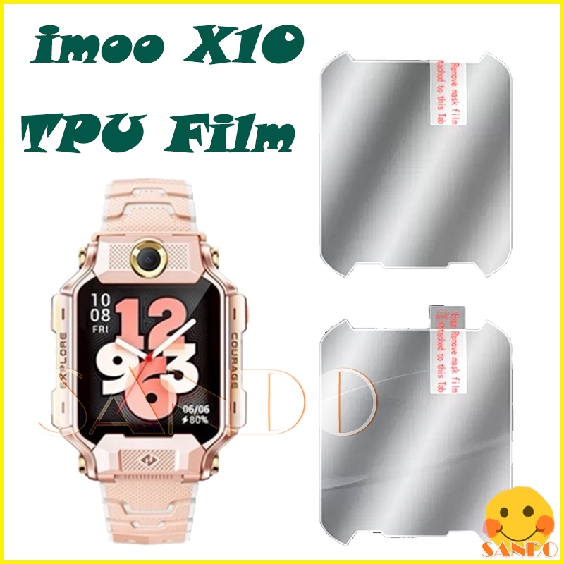 【2PCS】 ฟิล์มกันรอยสมาร์ทวอทช์ TPU imoo X10 ฟิล์ม HD imoo Flagship รุ่น X10 Music ฟิล์มป้องกันนาฬิกาอ