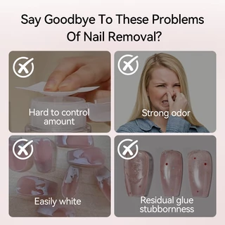 【Local】UR SUGAR 55ml เคล็ดลับเล็บปลอม Remover สําหรับเคล็ดลับแข็งเจล Remover เล็บของเหลวง่ายต่อการ Soften Remover กดบนเล็บเจลเคล็ดลับปลอม เครื่องมือ