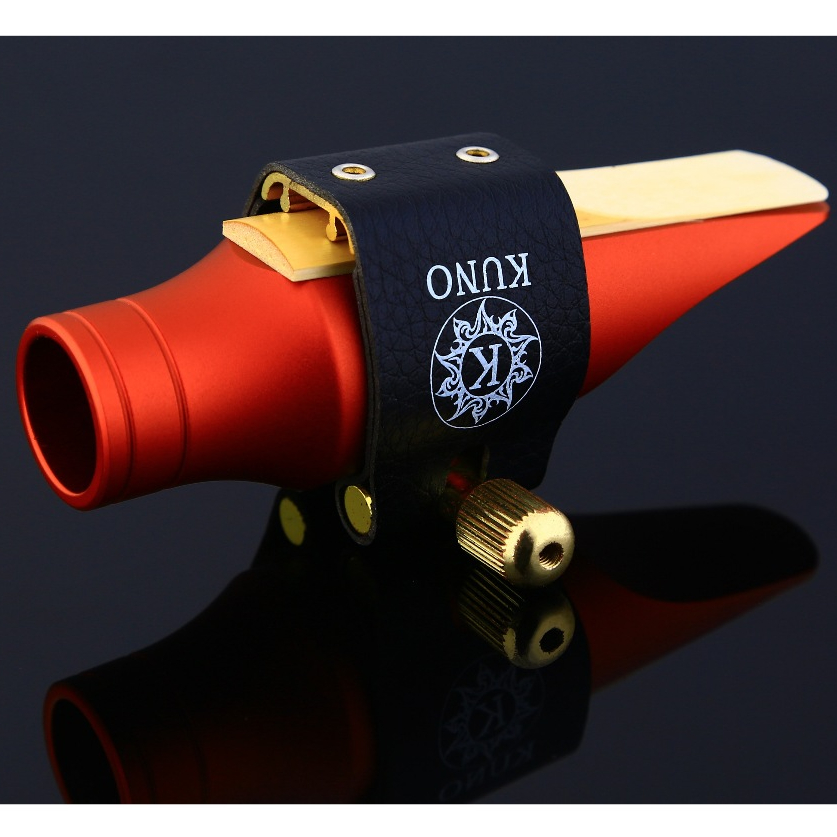 KUNO แซ็กโซโฟน Ligature Fit สําหรับปากเป่าโลหะราคาไม่แพงทนทานแซ็กโซโฟน Mouthpiece Ligature