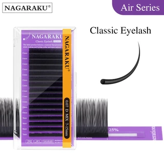 NAGARAKU Air Series ต่อขนตาคลาสสิกรอบพรีเมี่ยม Ultra Feather Light ขนตาปลอม