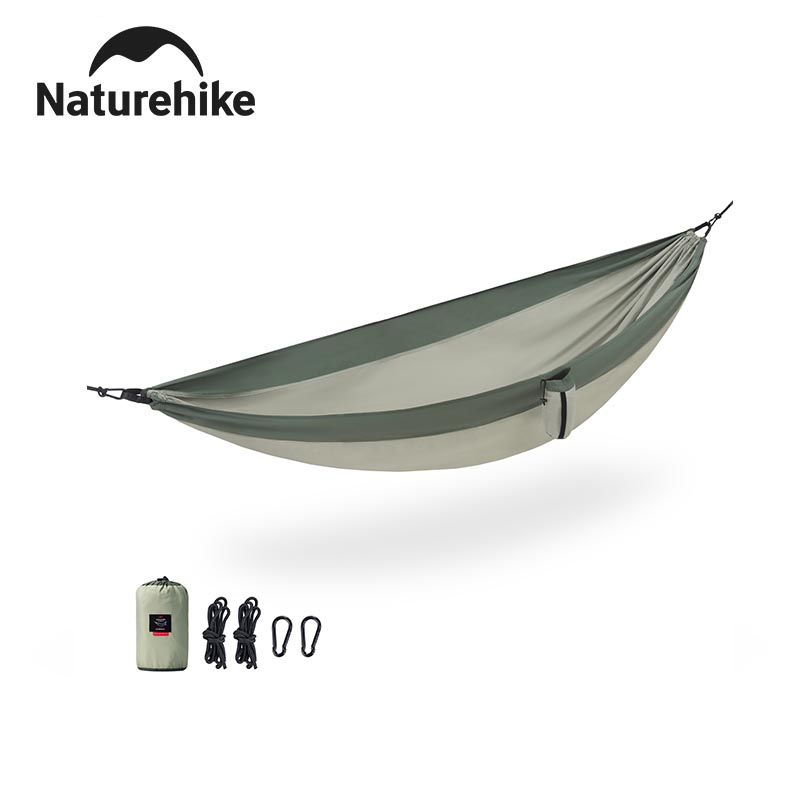 Naturehikeเปลญวนultralightแบบพกพากลางแจ้งswingคู่/เดี่ยวanti-rolloverผู้ใหญ่และเด็กฤดูร้อนกลางแจ้งcamping Hammock Maxโหลดแบริ่ง200KG