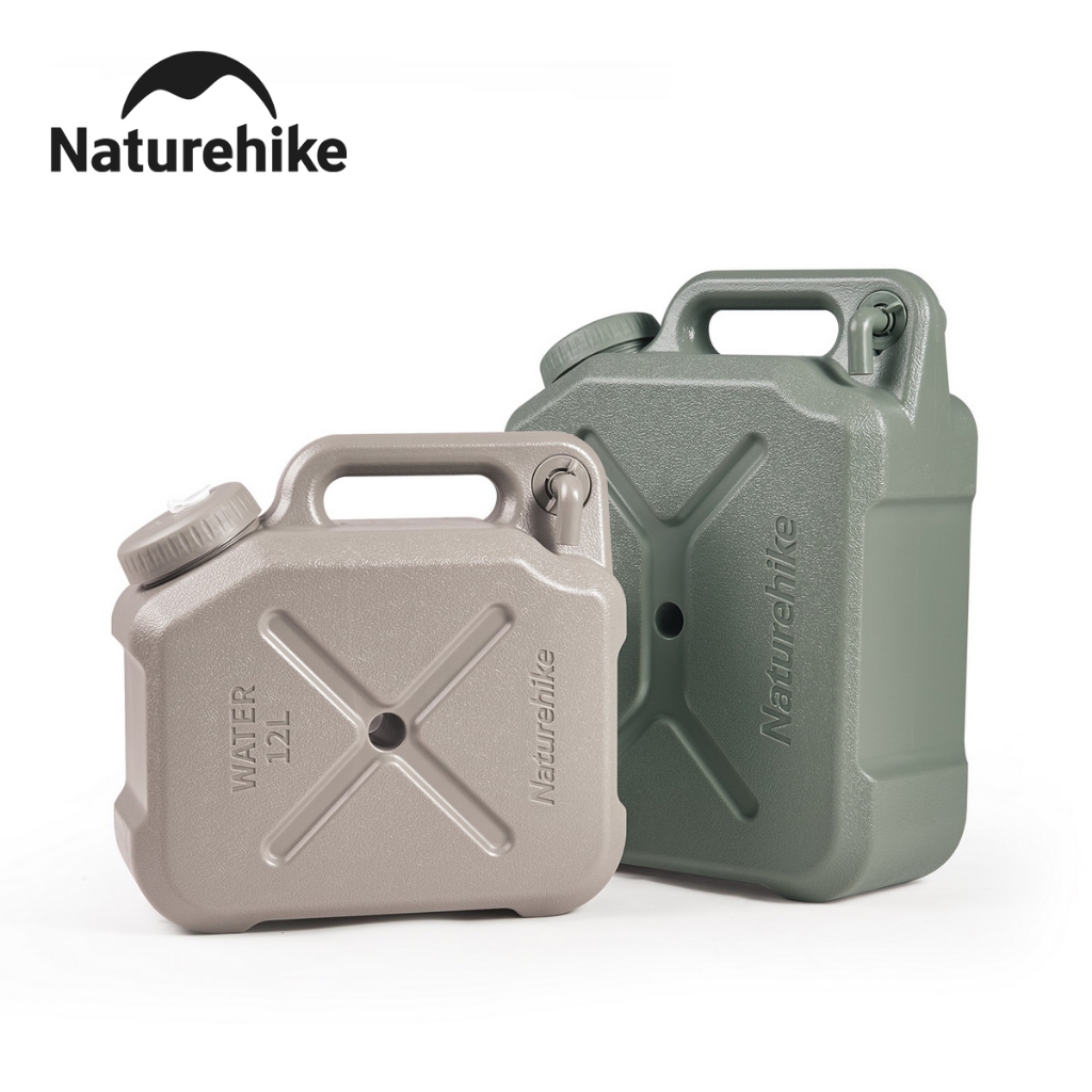 Naturehike ถังน้ําดื่ม พร้อมก๊อกน้ํา แบบพกพา เกรดอาหาร สําหรับตั้งแคมป์กลางแจ้ง