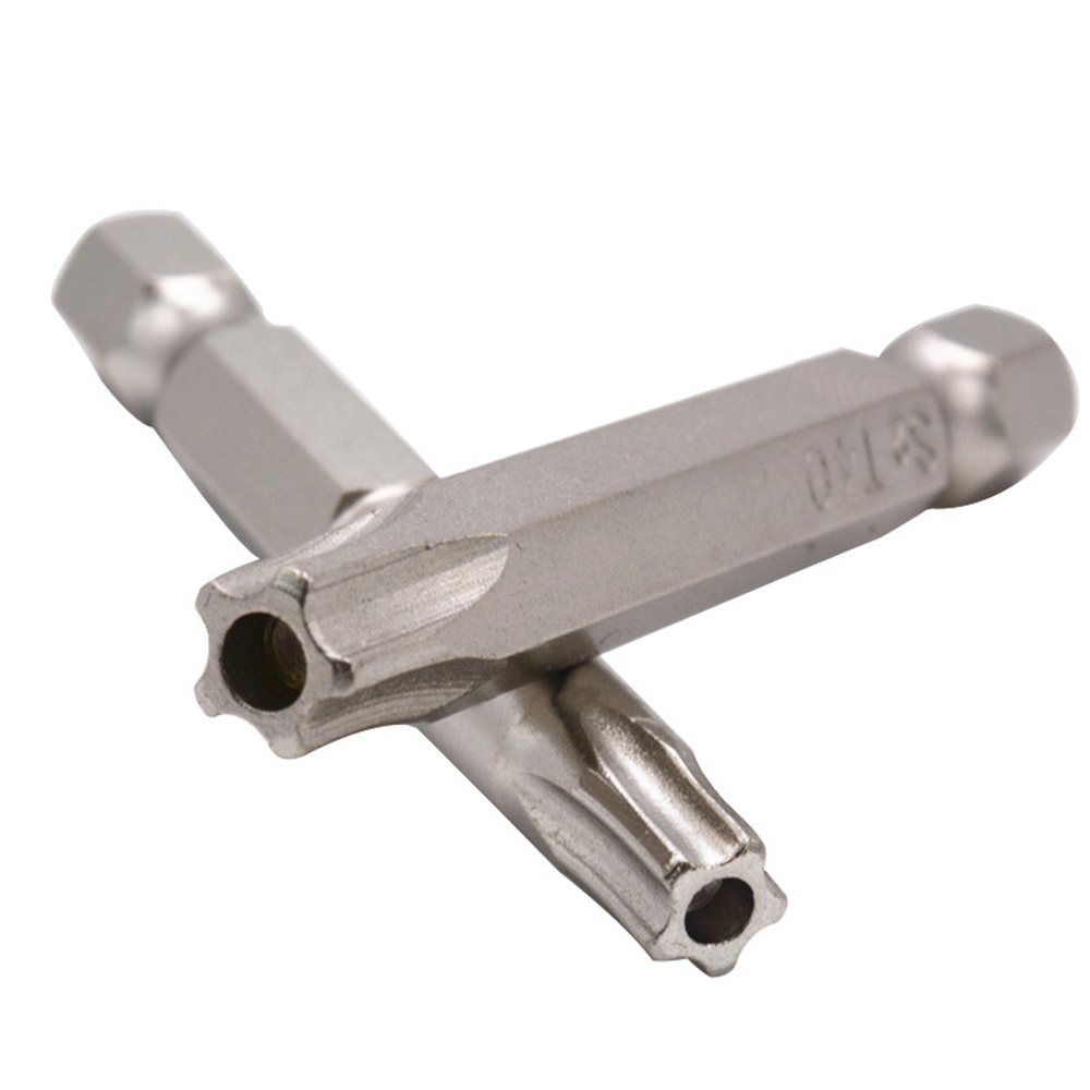 7PCS 50MM Nickel-Plated 5-Star Bits พร้อมรู S2 วัสดุ Star ไขควงเจาะ Bits - รูปที่ 5