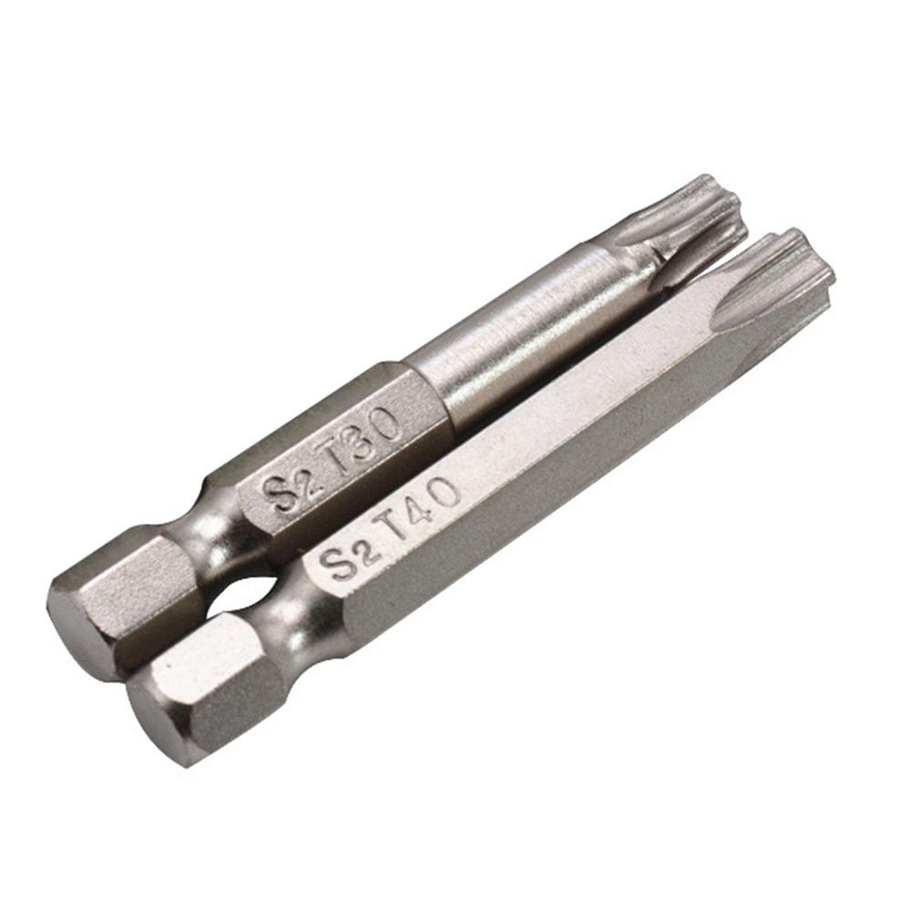 7PCS 50MM Nickel-Plated 5-Star Bits พร้อมรู S2 วัสดุ Star ไขควงเจาะ Bits - รูปที่ 6