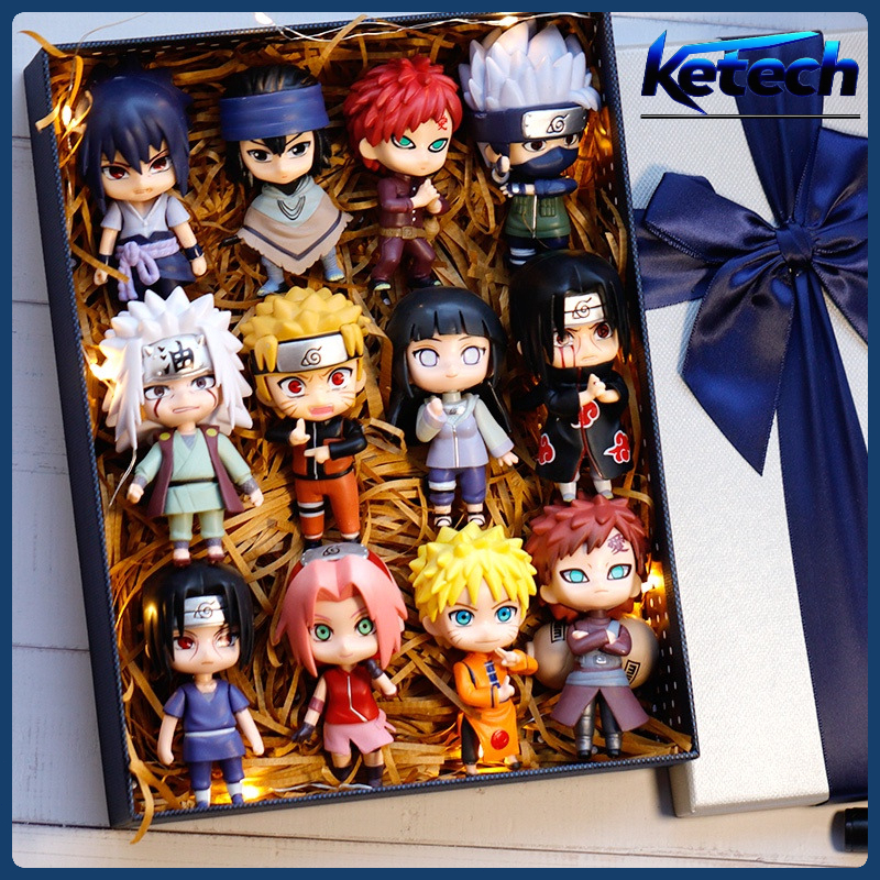 ร้อน 12 ชิ้น/ชุดอะนิเมะ Naruto Shippuden Hinata Sasuke Itachi Kakashi Gaara อะนิเมะรูป Q รุ่น PVC ตัวเลขของเล่นตุ๊กตาเด็กของขวัญ
