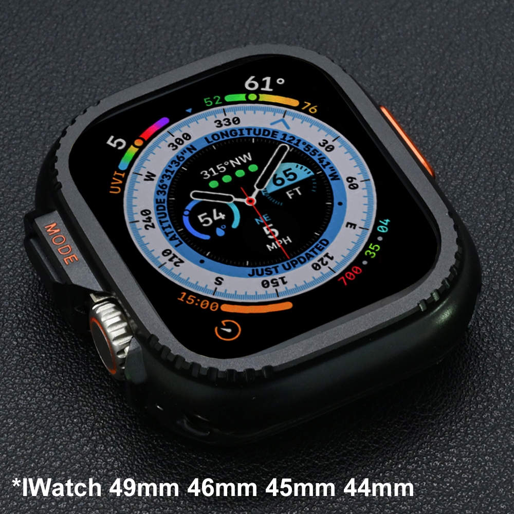 อลูมิเนียมอัลลอยด์สําหรับ iWatch S11 10 46 มม.ป้องกันหน้าจอเปลี่ยน Ultra3 กันชนกรณีคลุมทั้งหมดสําหรับ IWatch 44 มม.45 มม.49 มม.