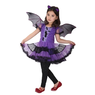 【จัดส่งด่วน】110-150cm ชุด ฮาโลวีน เด็ก ผู้หญิง ชุดแม่มด Halloween Dress-Up for Kids Girls กระโปรง + หมวก คลาสสิค เหมาะสำหรับ เครื่องแต่งกายสำหรับการแสดงบนเวที ปาร์ตี้ฮาโลวีน