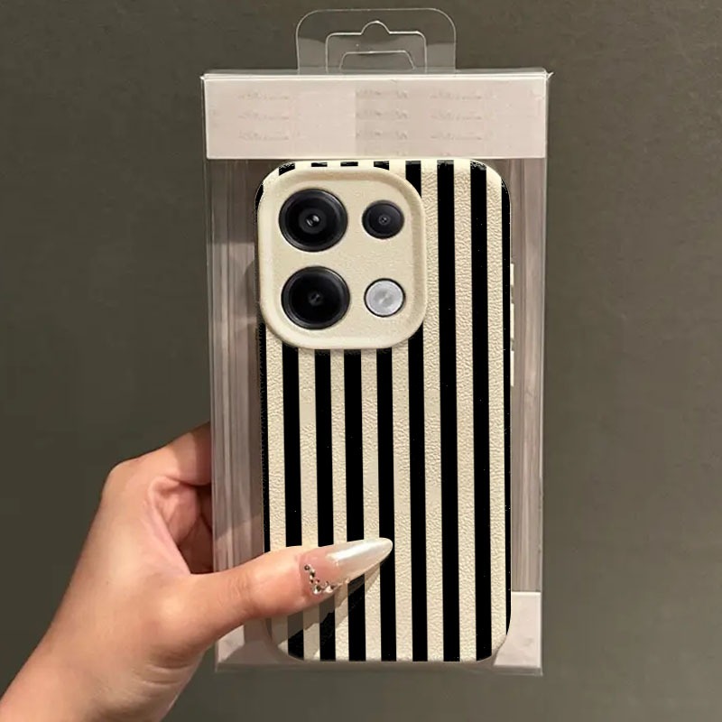 เคสโทรศัพท์สําหรับ POCO X7 X6 X5 F6 F5 Pro M6 Pro Mi 15 14T 13T Pro สีดําสีขาวลายพิมพ์ฝาครอบ
