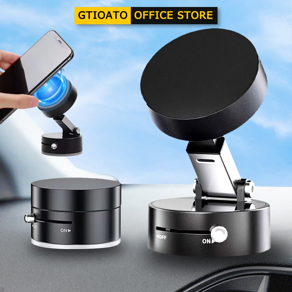 GTIOATO ถ้วยดูด ที่วางโทรศัพท์ในรถยนต์ การดูดแม่เหล็ก ที่ตั้งโทรศัพท์ในรถ พับเก็บได้ ขายึดโทรศัพท์ในรถยนต์