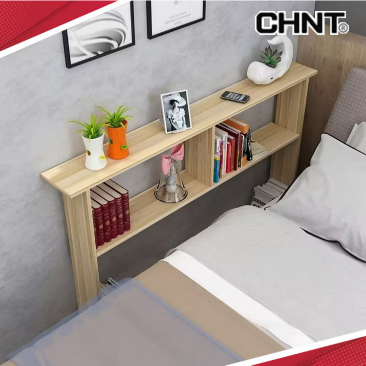 ชั้นวางหนังสือข้างเตียงสําหรับห้องนอน ผนังแคบ ข้างโซฟา ห้องนั่งเล่น พร้อมช่องเก็บของยาว