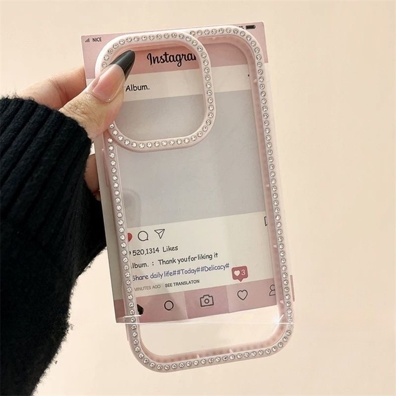 Bling Diamond กันกระแทกกันชนสําหรับ iPhone 17 11 12 13 14 15 16 Pro Max 16 Plus 17 Air Luxury Glitter อะคริลิคโปร่งใสป้องกันปกหลัง