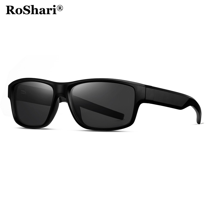 RoShari Wrap แว่นตาครอบคลุมสำหรับทุกวัน ป้องกันUV 100%, เหมาะสำหรับการขับขี่ ขี่จักรยาน และตกปลา