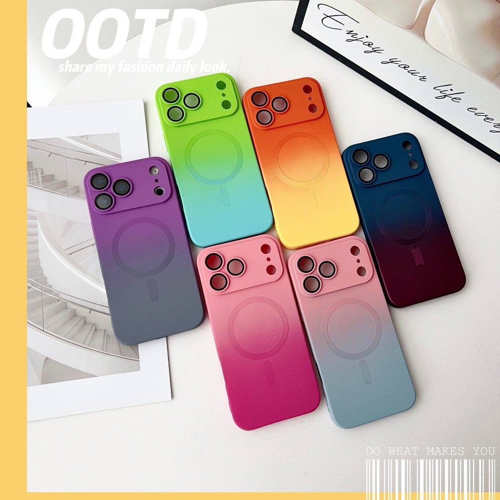 [Coloring Home] Gradient Magnetic ใช้ได้กับ Apple/Apple iPhone17 Series เคสโทรศัพท์กันกระแทกรวมทุกอย