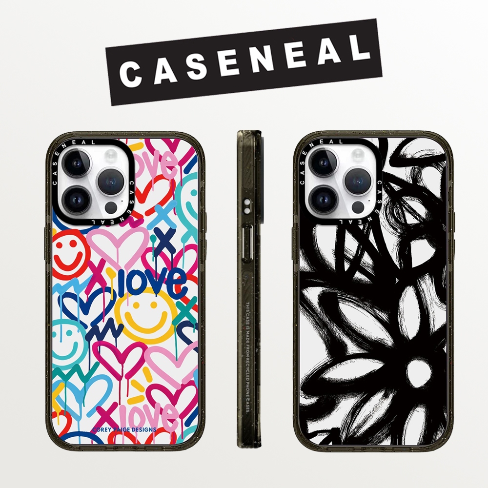 Drop proof CASENEALเคสโทรศัพท์สําหรับiPhone 15 15pro 15promax 14 14pro 14promax 13 13pro 13promax hard Case Art graffiti Paint Loveสําหรับ12Promax iPhone 11กรณีคุณภาพสูงอย่างเป็นทางการ