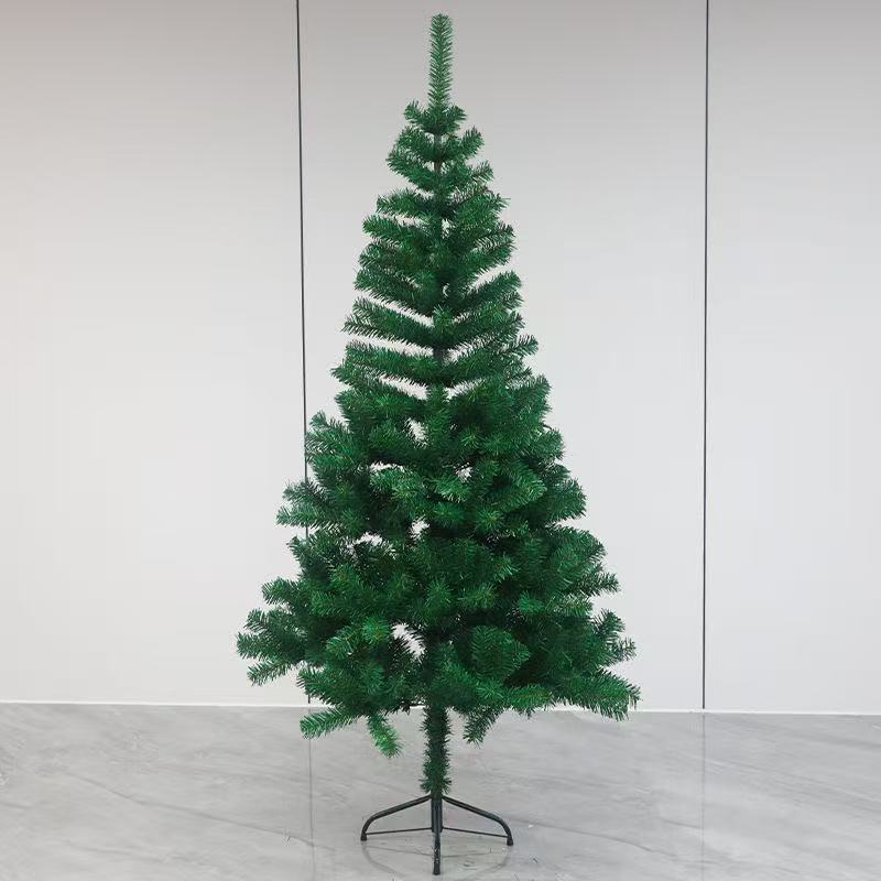 ต้นคริสต์มาส 100% ดอกไม้ 4/5/6/7 ฟุต/8/9/10 ฟุตขนาดใหญ่หรูหรา Artifical XMAS สีเขียว 120/150/180/210