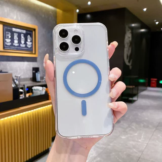 กรณีแม่เหล็กสําหรับOPPO Reno 15 15F 15C 14F 13F 12F 11F 14 13 12 11 10 9 8 8T 7 6 5 5K Pro Max Clearเคสโทรศัพท์