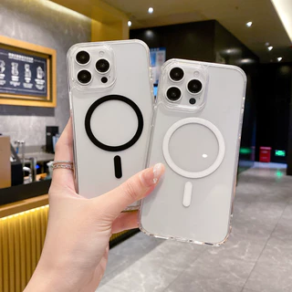 กรณีแม่เหล็กสําหรับOPPO Reno 15 15F 15C 14F 13F 12F 11F 14 13 12 11 10 9 8 8T 7 6 5 5K Pro Max Clearเคสโทรศัพท์