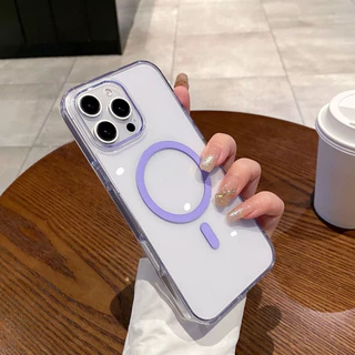 กรณีแม่เหล็กสําหรับOPPO Reno 15 15F 15C 14F 13F 12F 11F 14 13 12 11 10 9 8 8T 7 6 5 5K Pro Max Clearเคสโทรศัพท์