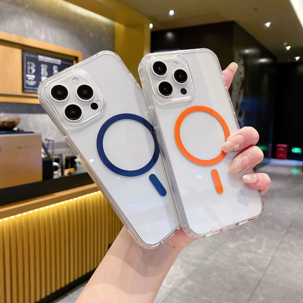 กรณีแม่เหล็กสําหรับOPPO Reno 15 15F 15C 14F 13F 12F 11F 14 13 12 11 10 9 8 8T 7 6 5 5K Pro Max Clearเคสโทรศัพท์