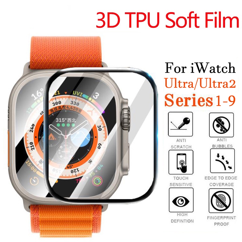 เหมาะสําหรับฟิล์มป้องกันกันน้ํา Apple Watch, ฟิล์มป้องกัน iWatch series, ฟิล์มนุ่ม 42mm44mm45mm46mm4