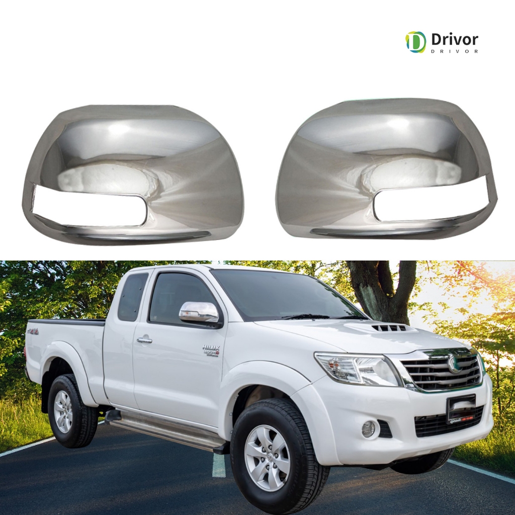 Toyota Hilux Vigo Fortuner Innova 2006 - 2014 ฝาครอบกระจกมองหลังรถยนต์อุปกรณ์ตกแต่งรถยนต์ภายนอก