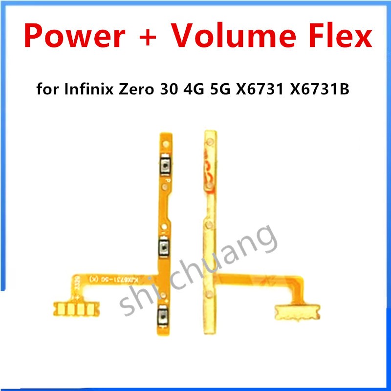 เปิดปุ่มปรับระดับเสียง flex สําหรับ Infinix Zero 30 4G 5G X6731 X6731B