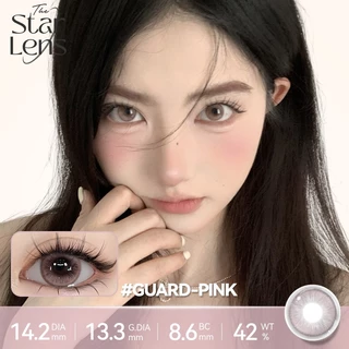 Starlens คอนแทคเลนส์ คอนแทคเลนส์รายวัน 10 ชิ้น /5 คู่ Guard Pink Contact Lens บิ๊กอาย คอนแทค Grade0.0-8.0 DIA14.2mm