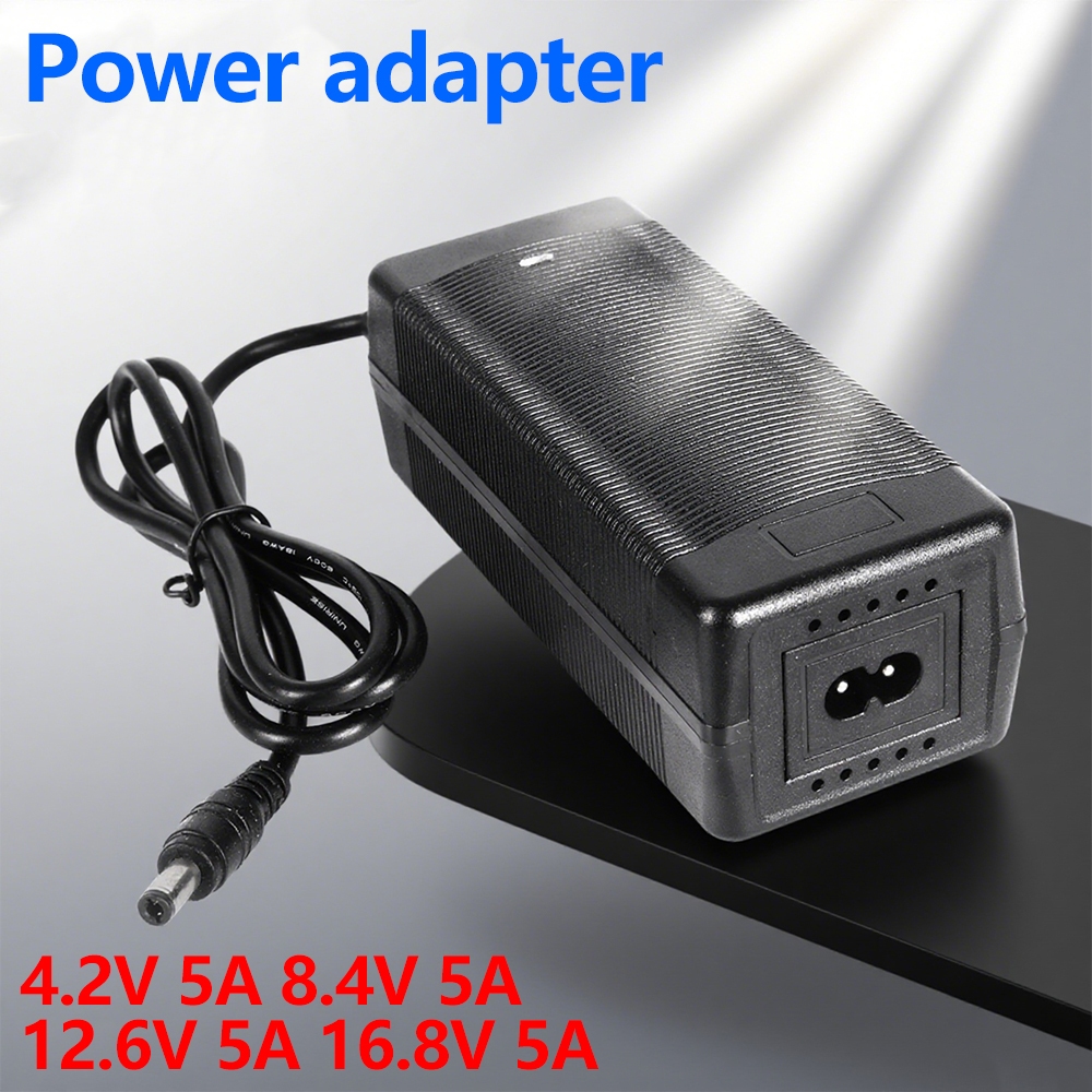 18650 เครื่องชาร์จแบตเตอรี่ 4.2V 8.4V 12.6V 16.8V 5AAdapter Power Two-Color Working Indicator Light แบตเตอรี่ลิเธียม
