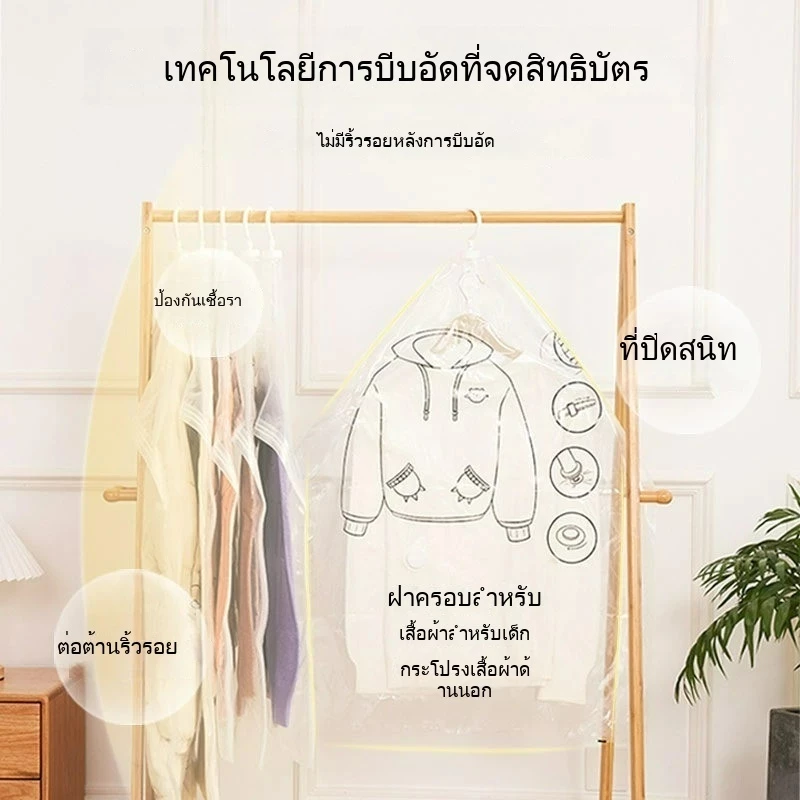 🔥ส่งจากไทย🔥ถุงยัดอากาศจักอัดสำหรับเสื้อผ้า thumbnail 6