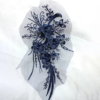 ตาข่ายลูกปัด 3D สำหรับงานประดิษฐ์ DIY เพื่ออุปกรณ์ตกแต่งเสื้อผ้า_patch applique