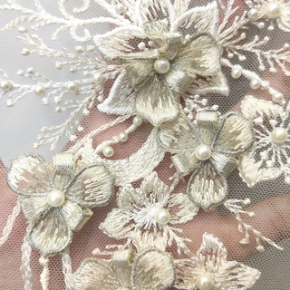 ตาข่ายลูกปัด 3D สำหรับงานประดิษฐ์ DIY เพื่ออุปกรณ์ตกแต่งเสื้อผ้า_patch applique