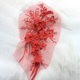 ตาข่ายลูกปัด 3D สำหรับงานประดิษฐ์ DIY เพื่ออุปกรณ์ตกแต่งเสื้อผ้า_patch applique