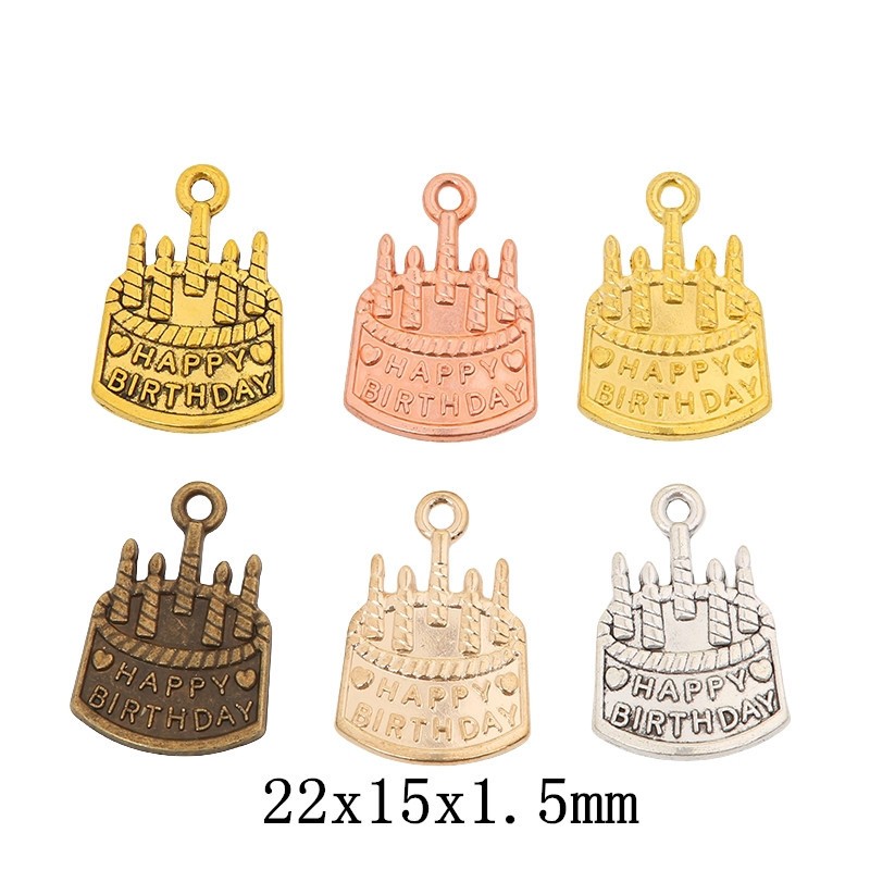 จี้วันเกิดหรู พร้อมอุปกรณ์ทำเอง สำหรับผู้หญิง 15 ชิ้น