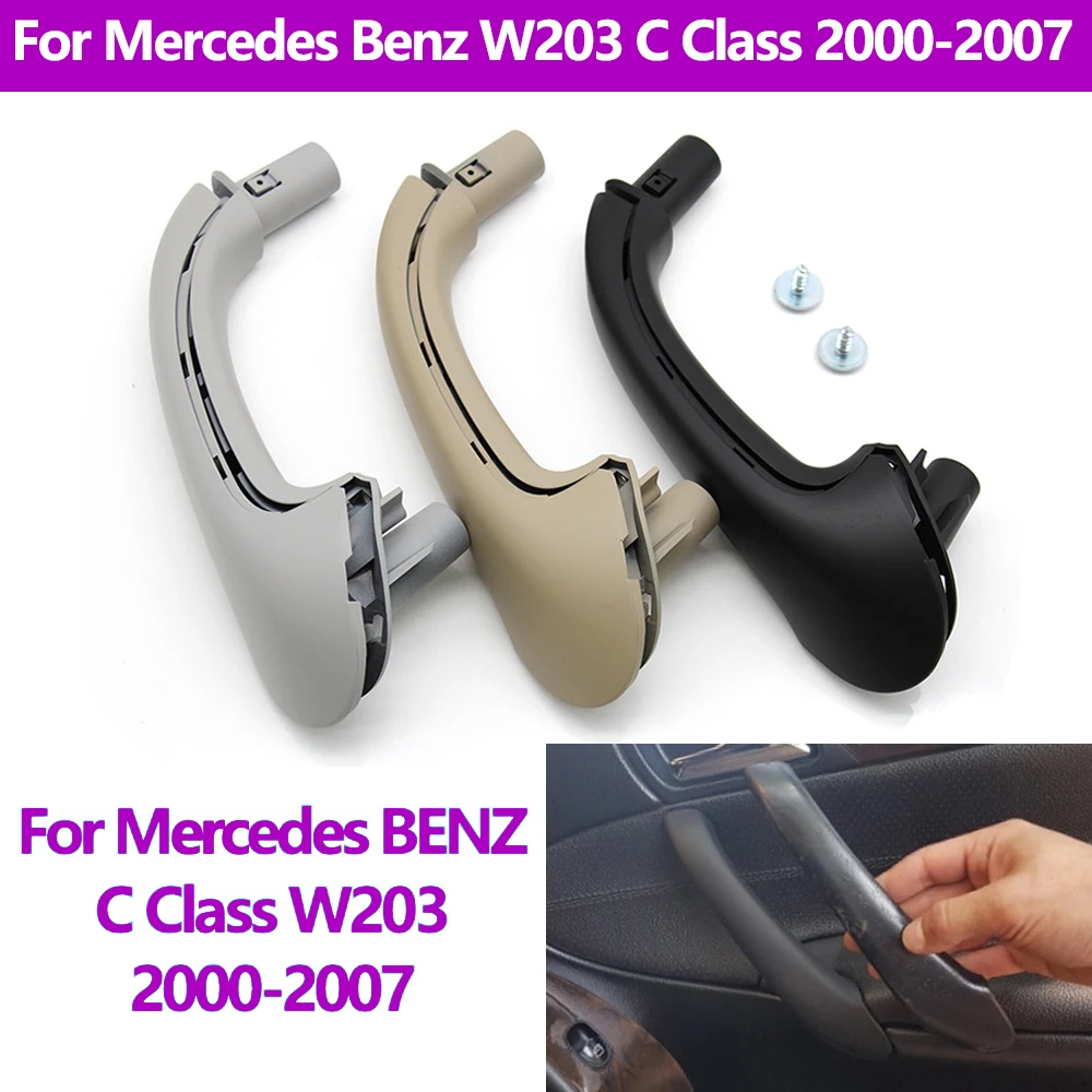 สําหรับ Mercedes Benz W203 C Class 2000-2007 3 สีอัพเกรดอุปกรณ์ตกแต่งภายในรถยนต์ประตูดึงเปลี่ยนมือจับ 2038101551