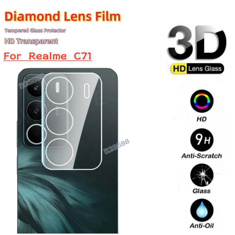 สําหรับRealme C71 4G 3Dกล้องเลนส์ป้องกันฟิล์มสําหรับRealme C71 4G 2025 RealmeC71 C 71 เลนส์ฟิล์มกระจ