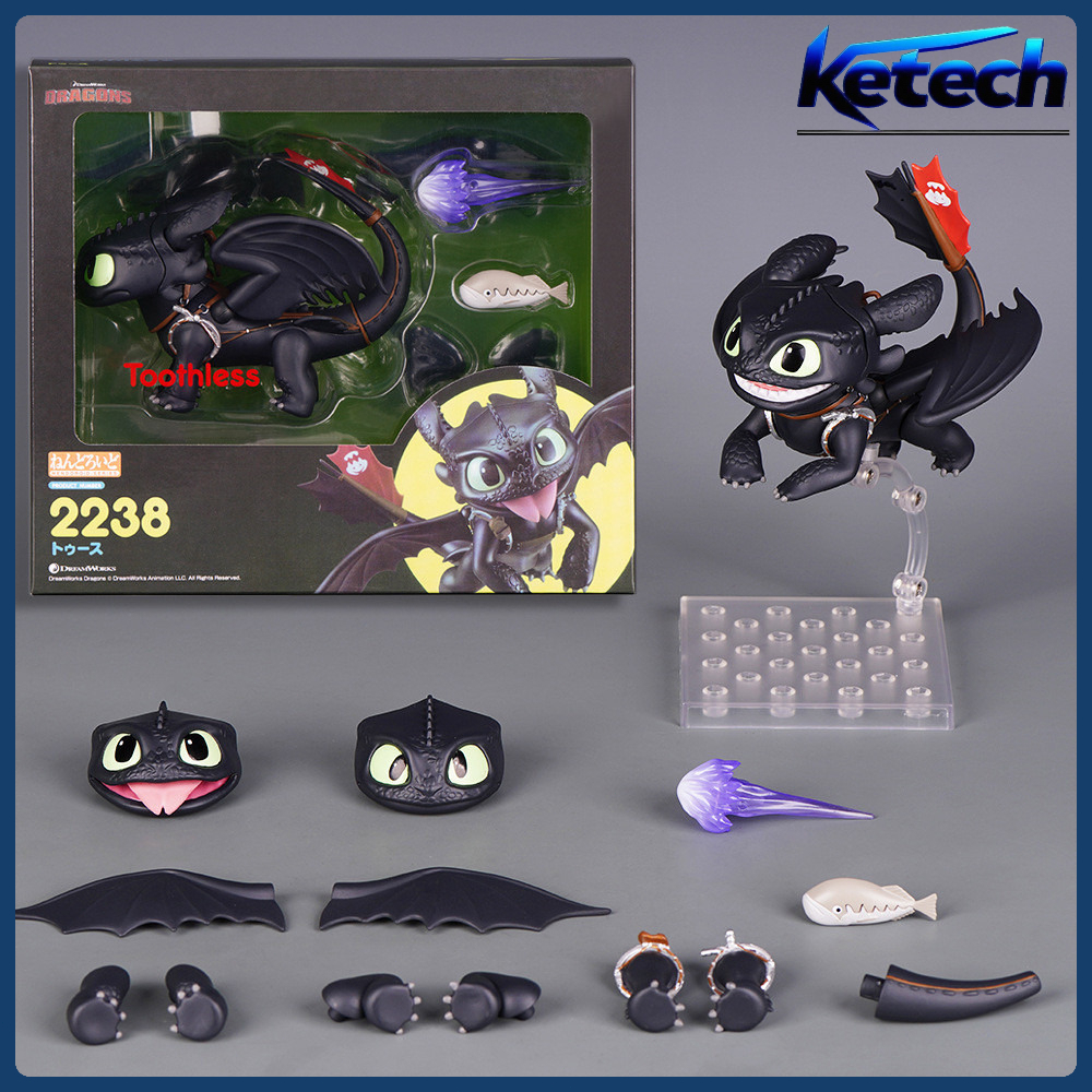 วิธีการฝึกรูปมังกรของคุณฟันไม่มีแสงโกรธแอ็คชั่นฟิกเกอร์พีวีซีชุดเครื่องประดับของเล่นการกระทําแบบจําลองคอลเลกชันของขวัญเด็ก