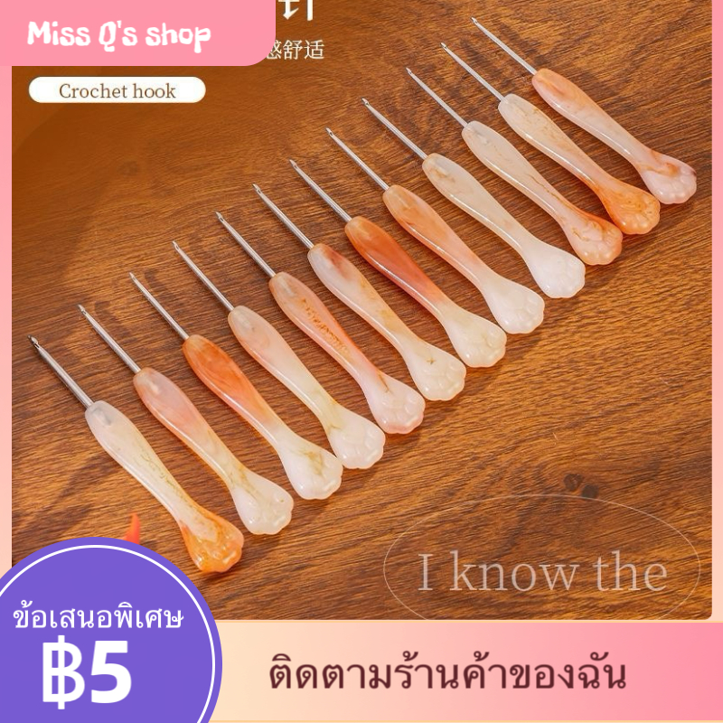 {สินค้าใหม่พร้อมสต็อก} Zhiyu โครเชต์สไตล์ใหม่ Zhiyu Rouge โครเชต์เกลียวฟรีสแตนเลสเข็มตาขนาดเล็ก diy Handmade โครเชต์เสื้อกันหนาว K
