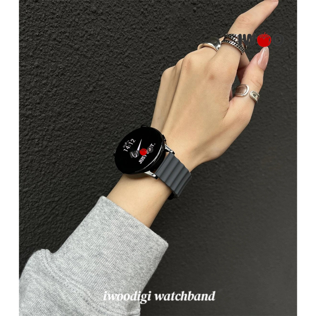 สําหรับนาฬิกา Huawei GT6/GT5/GT4 41 มม./gt5 pro/watch5 42mm46 มม./นาฬิกา 4 ซิลิโคน 折叠扣表带