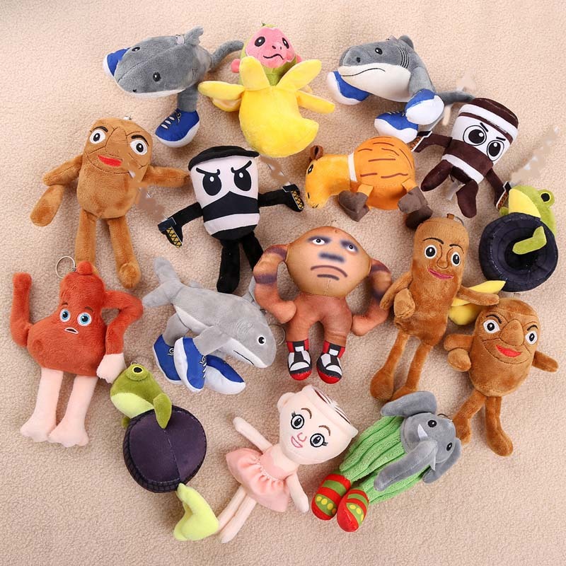 Brainrot Tung Tung Sahur VS Trralero Tralala ตุ๊กตาของเล่น Tung Tung Sahur พวงกุญแจสําหรับกระเป๋าควา