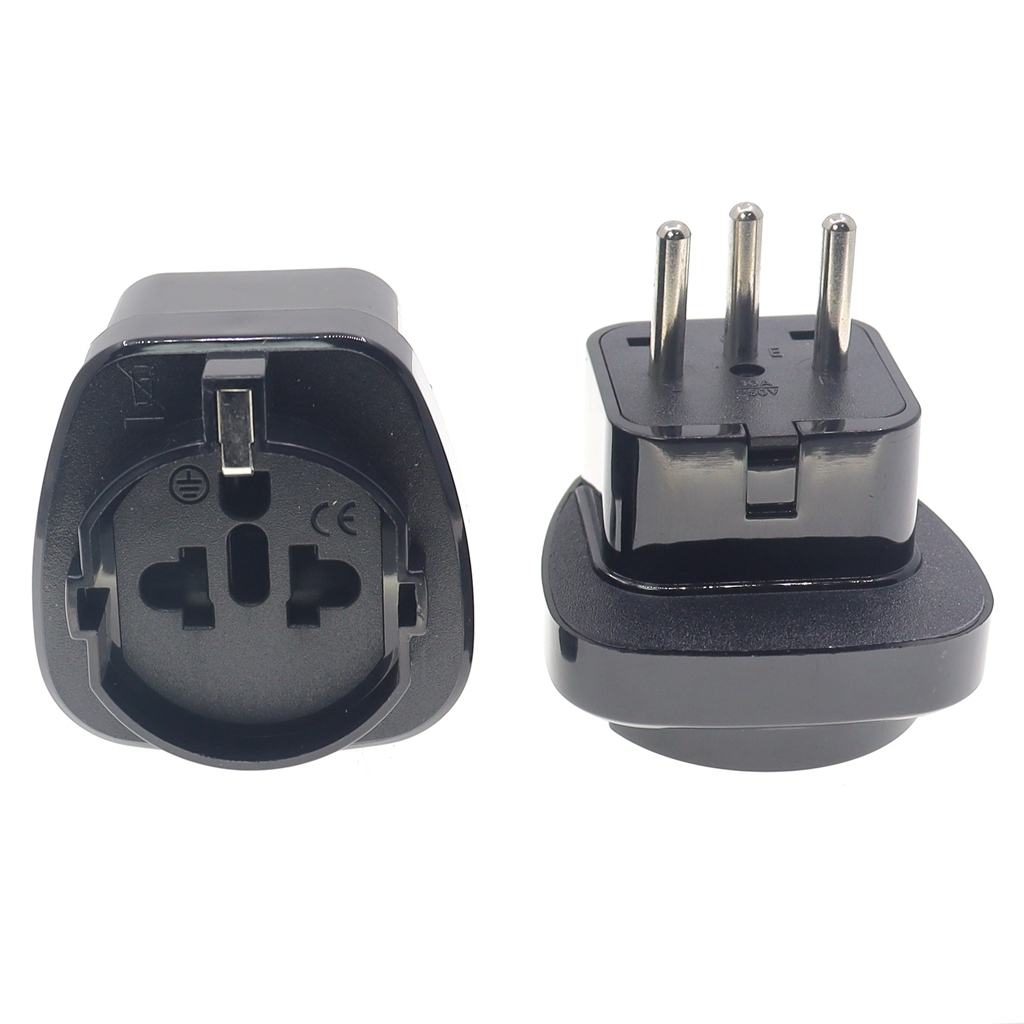 Swiss Travel Plug Adapter Type J, Universal US/อิตาลี/Brazil/Schuko To Swaizerland 3 Pin Wall Plug International Socket