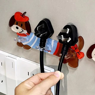 ที่ใส่แปรงสีฟันลายการ์ตูน-กาวติดผนังออแกไนเซอร์สําหรับแปรงไฟฟ้า3แปรง | ชั้นวางของในห้องน้ําแบบไม่ต้องเจาะรูใต้ตู้กระจก(ชุดครอบครัว)