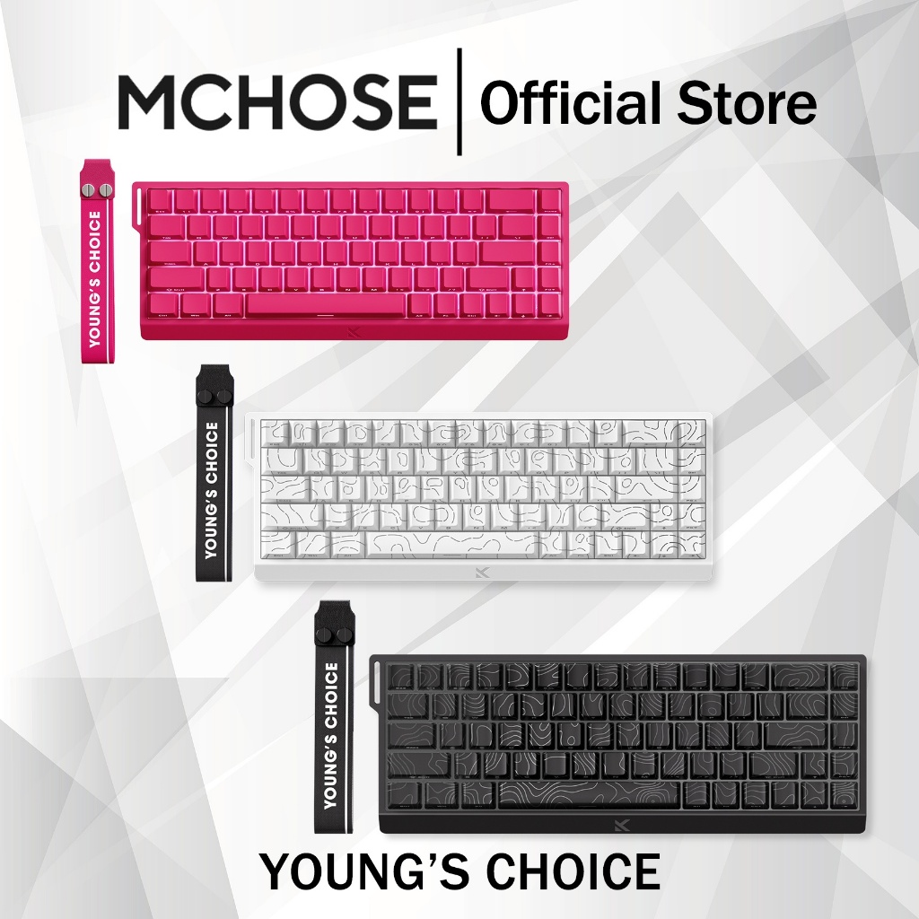 MCHOSE ACE68 คีย์บอร์ดแกนแม่เหล็กแบบมีสาย เซ็นเซอร์ Hall แบบกําหนดเอง อัตราคืน 8K อัตราสแกน128K RT0.01mm Hall Effect Magnetic Switch Gaming Keyboard คีย์บอร์ดเครื่องกล RGB Hot Swappable Gaming Keyboard