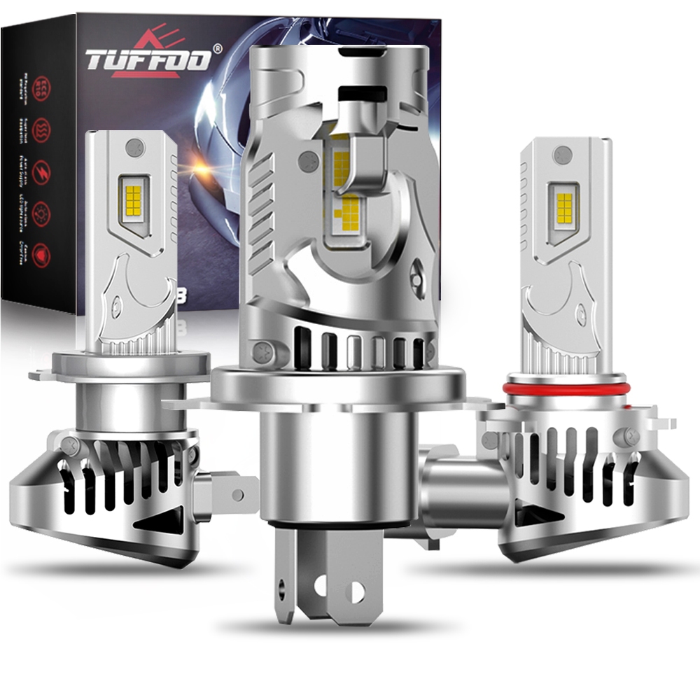 TUFFOO 1 คู่ Z38 ไฟหน้ารถ LED/หลอดไฟหมอก H7/H4/H11/9005/HB3/9006/HB4/9012/HIR2/H8/H16(JP) LED 6000K 