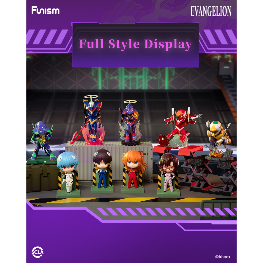FUNISM EVA กล่องตาบอด Vol.1 Neon Genesis Evangelion Series กล่องตาบอดตัวเลขของเล่นรูปของขวัญวันเกิดข